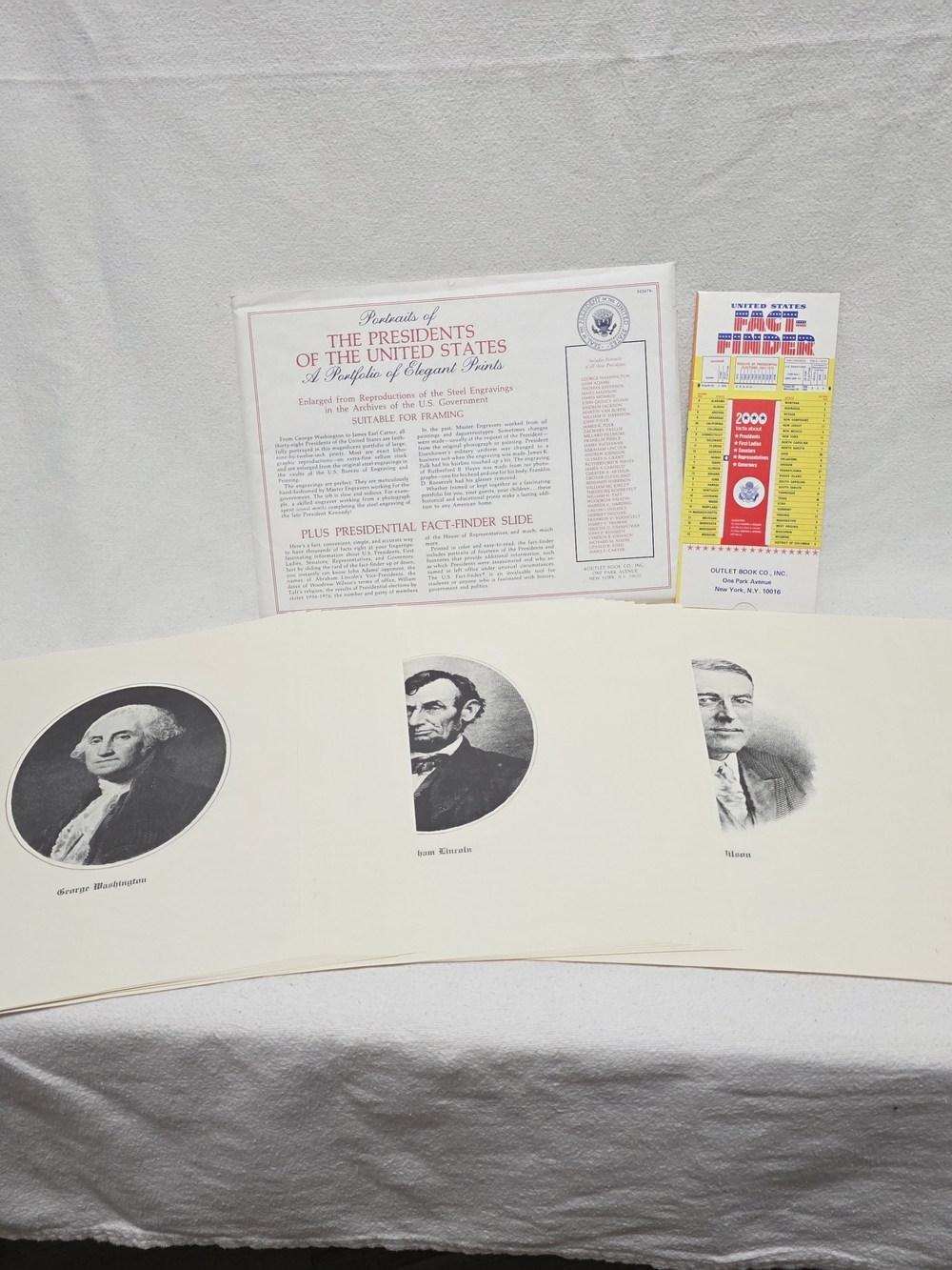 Vintage US Presidents Portfolio Elegant Prints 38 Lithographs Bicentennial